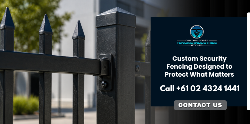Get in touch with Central Coast Fencing Industries for custom security fencing in Newcastle
